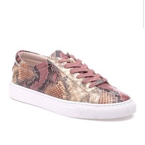 NWT 🛍️  J/Slides Snake Print Leather Platform Sneakers